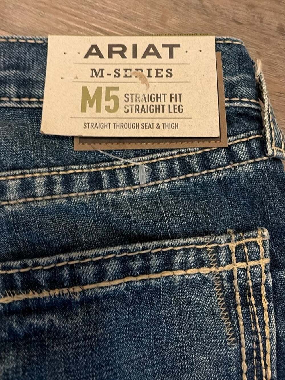 Ariat M5 M-Series Mens Straight Fit Straight Leg Jeans 30/30 - Picture 6 of 7